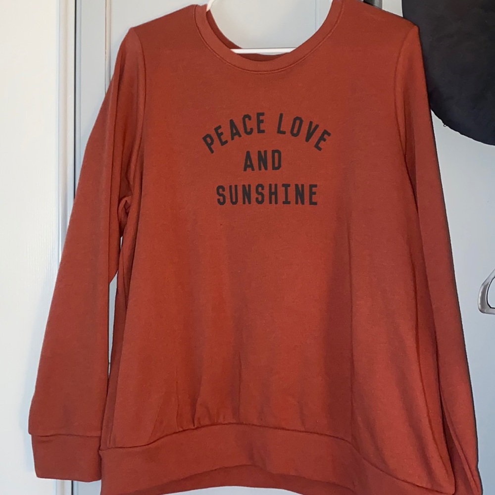 LC NWT Peace love and sunshine sweatshirt xxl